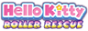 button with hello kitty roller rescue logo