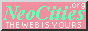 pink button that says neocities.org the web is yours!