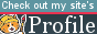 button with neocities logo that says check out my site's profile